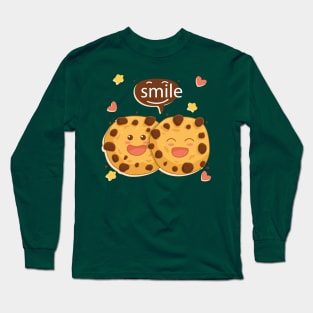 Smile Cookies Long Sleeve T-Shirt